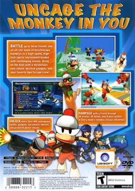 Ape Escape - Pumped & Primed box cover back